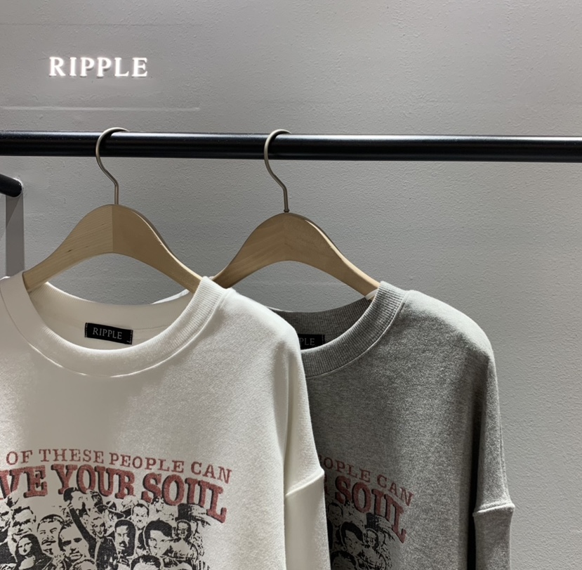 RIPPLE東大門㊣代購女裝新款推薦25秋冬時尚真品休閑人氣衛衣RIPPLE衛衣