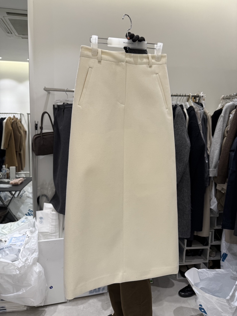 WOOD SAGE韓國直郵㊣女士新款熱賣推薦25秋冬職業長裙長款WOOD SAGE長裙圖色1