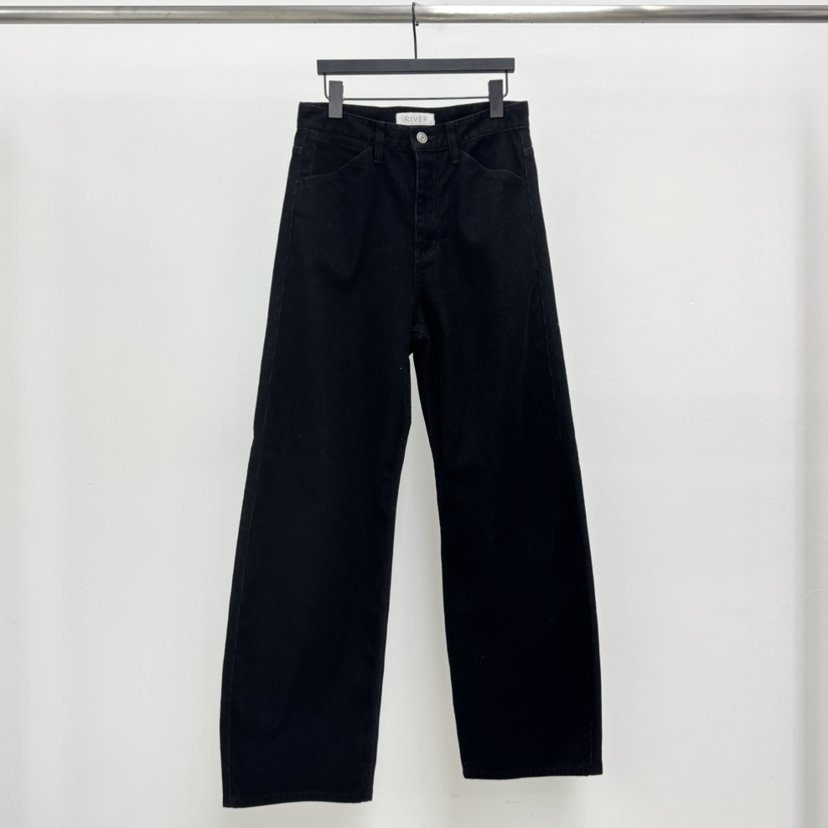 RIVER東大門㊣直郵女裝新品時尚推薦人氣熱賣休閑25秋冬休閑褲WATER/RIVER休閑褲圖色2黑色