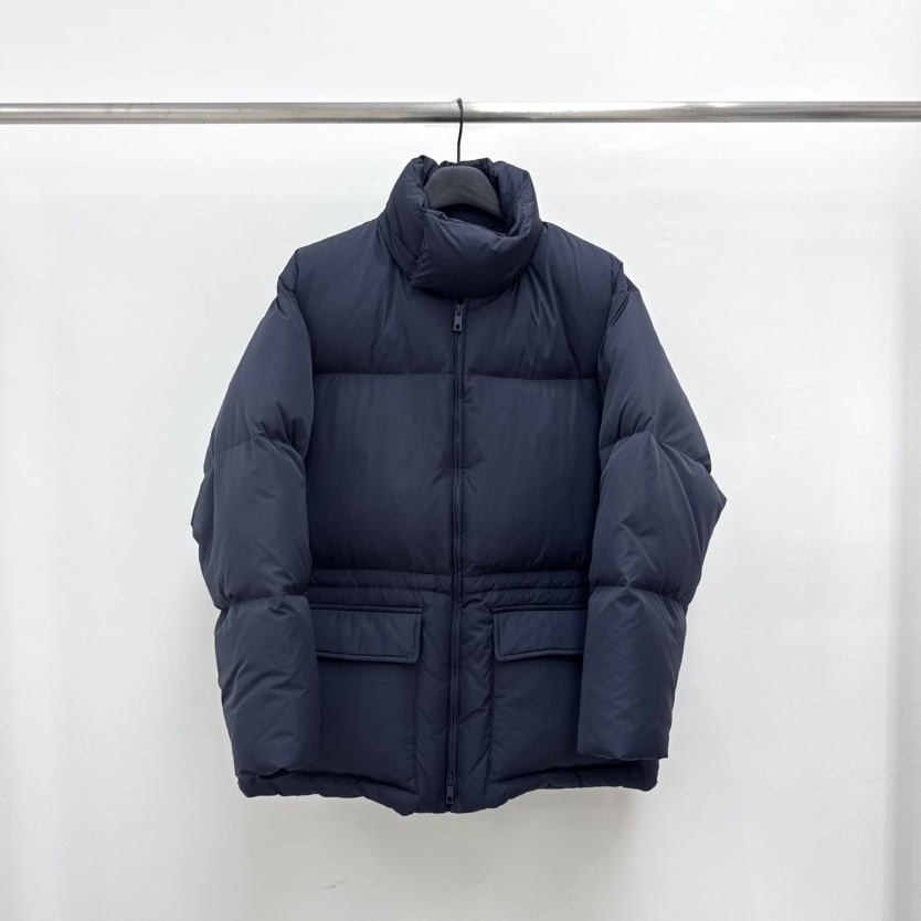 RIVER東大門㊣直郵女裝新款時尚休閑職業25秋冬推薦短款羽絨服WATER/RIVER短款羽絨服圖色4深藍色