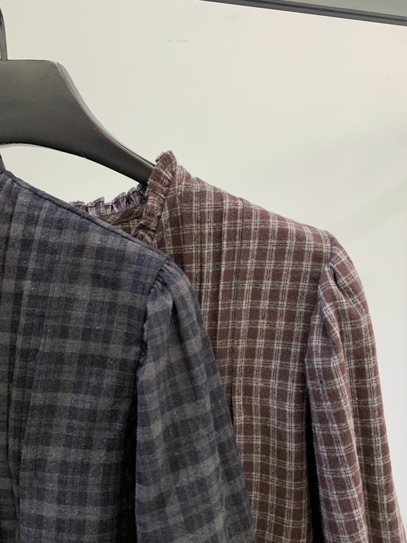 SOFTNESS東大門㊣代購女士新品職業真品25秋冬襯衫蕾絲衫格紋Softness/Cosmic襯衫/蕾絲衫