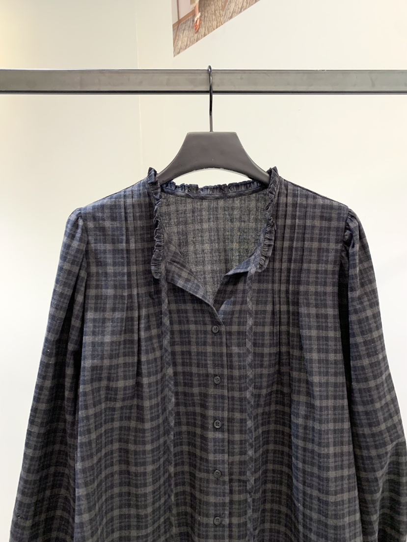 SOFTNESS東大門㊣代購女士新品職業真品25秋冬襯衫蕾絲衫格紋Softness/Cosmic襯衫/蕾絲衫