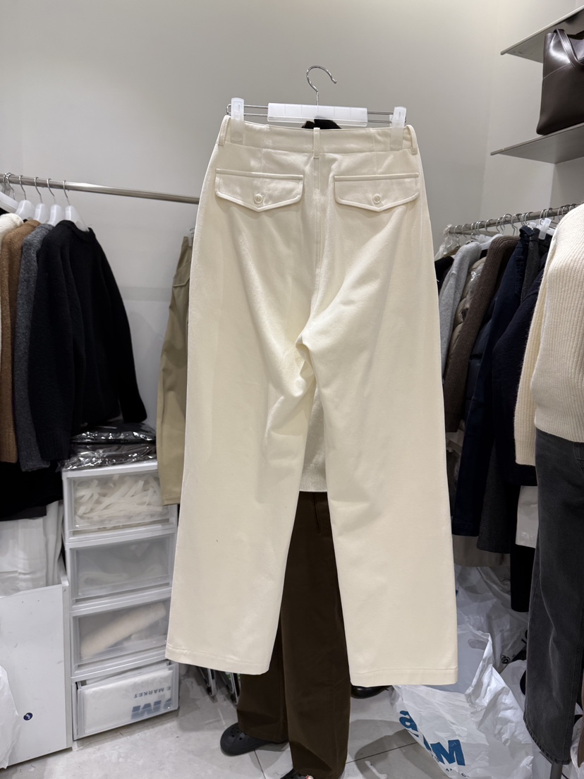 WOOD SAGE韓國直郵㊣女士新款休閑人氣真品推薦休閑褲口袋WOOD SAGE休閑褲