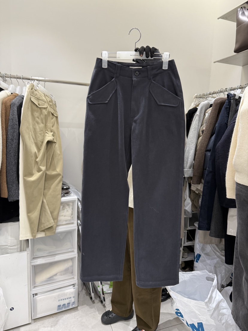 WOOD SAGE韓國直郵㊣女士新款休閑人氣真品推薦休閑褲口袋WOOD SAGE休閑褲圖色3