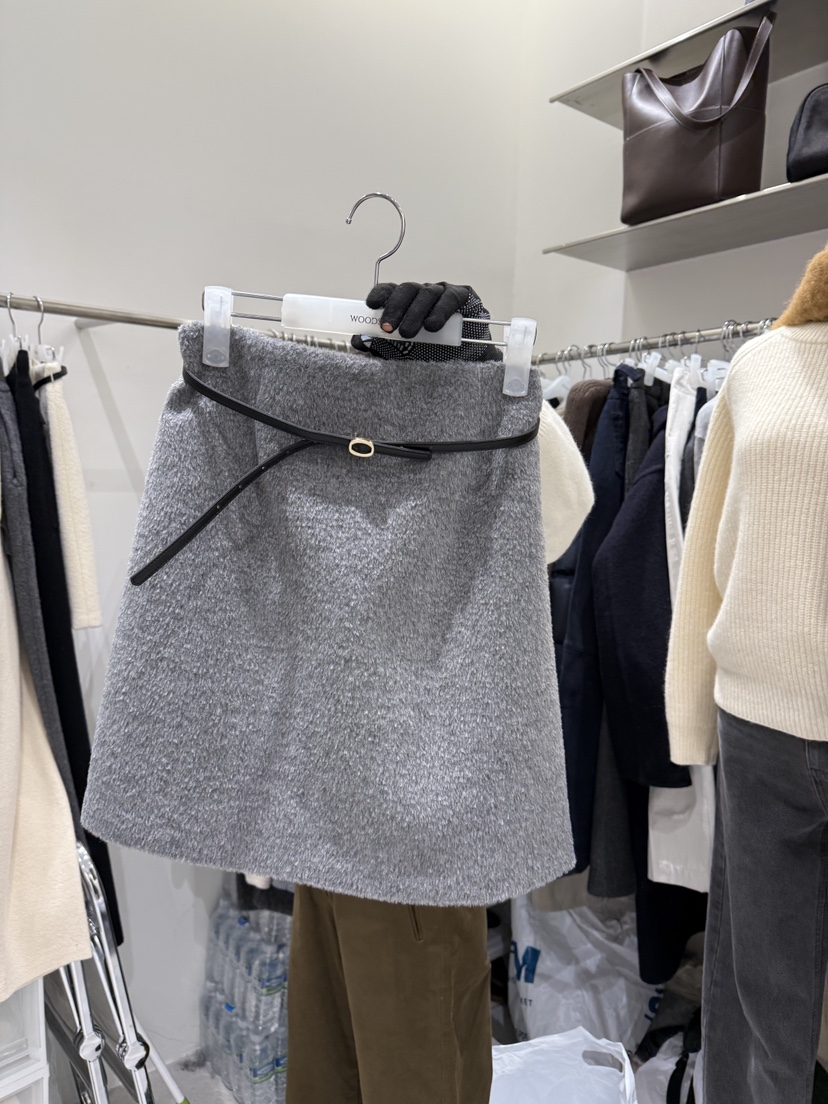 WOOD SAGE韓國直郵㊣女裝新品人氣25秋冬真品短裙不含腰帶WOOD SAGE短裙圖色2