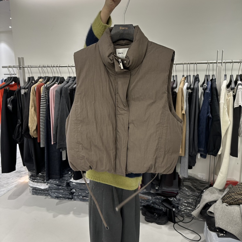 DIARRA東大門㊣直郵女裝新款職業人氣推薦時尚25秋冬馬甲絨DIARRA馬甲圖色1