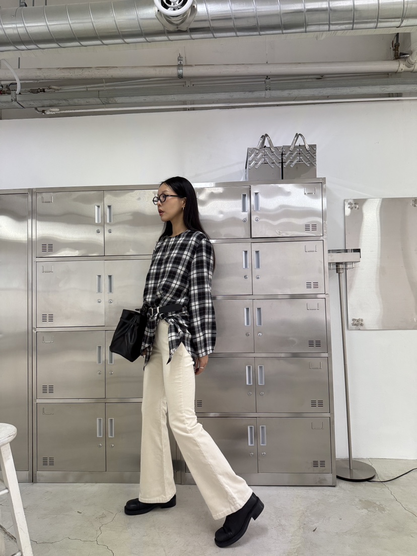 LIMLIMLIM東大門㊣實拍女裝新品人氣襯衫蕾絲衫披肩格紋圍巾LIM LIM LIM襯衫/蕾絲衫