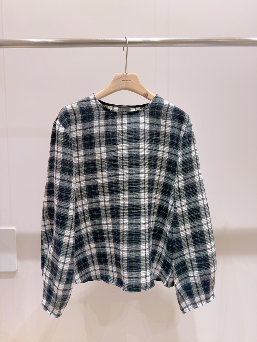 LIMLIMLIM東大門㊣實拍女裝新品人氣襯衫蕾絲衫披肩格紋圍巾LIM LIM LIM襯衫/蕾絲衫