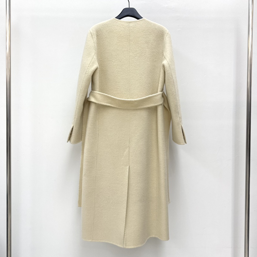 RIVER東大門㊣直郵女士新品真品人氣休閑職業中長款大衣含腰帶WATER/RIVER中長款大衣