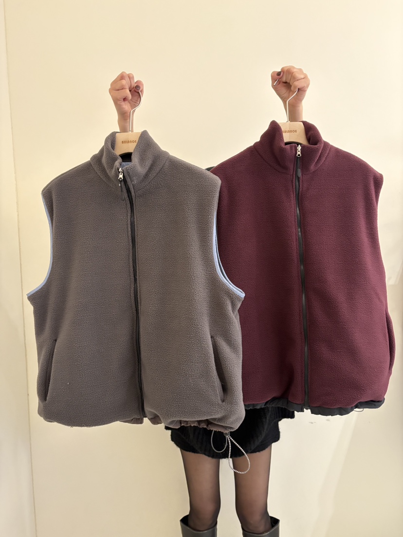 BALANCE韓國代購㊣女裝新款職業時尚熱賣人氣馬甲里外穿雙面BALANCE馬甲