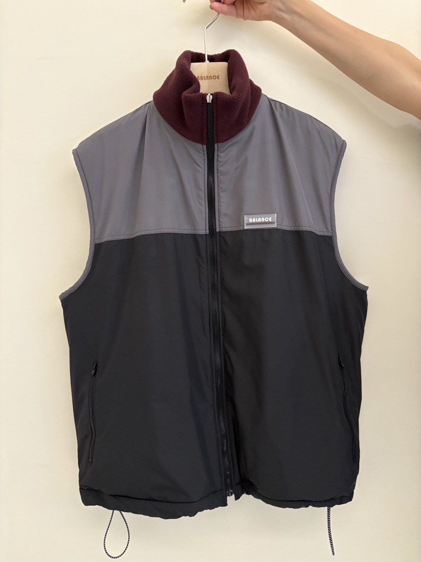 BALANCE韓國代購㊣女裝新款職業時尚熱賣人氣馬甲里外穿雙面BALANCE馬甲圖色2