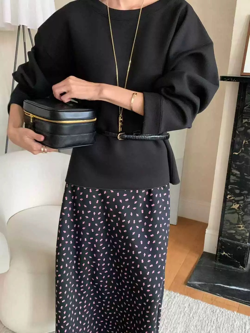 PRIVIE韓國直郵㊣女裝新款休閑推薦人氣25秋冬衛衣不含腰帶PRIVIE/H/LOW GAUGE衛衣圖色1