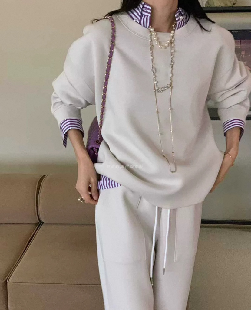 PRIVIE韓國直郵㊣女裝新款休閑推薦人氣25秋冬衛衣不含腰帶PRIVIE/H/LOW GAUGE衛衣圖色3