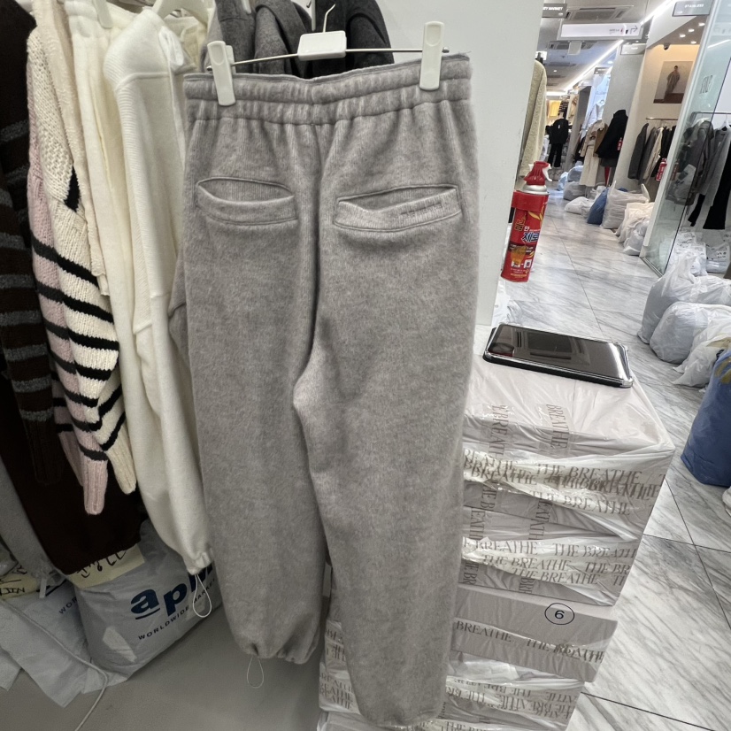 BREATHE韓國代購㊣女士新款職業熱賣人氣推薦真品休閑褲貂皮BREATHE休閑褲