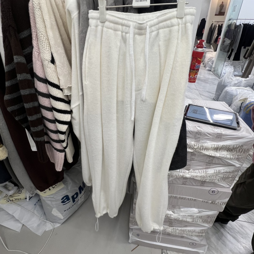 BREATHE韓國代購㊣女士新款職業熱賣人氣推薦真品休閑褲貂皮BREATHE休閑褲圖色2