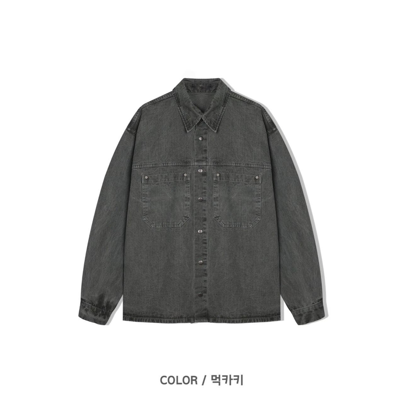 PEPPER韓國代購㊣女士新款熱賣時尚人氣襯衫蕾絲衫兩個口袋PEPPER襯衫/蕾絲衫圖色3