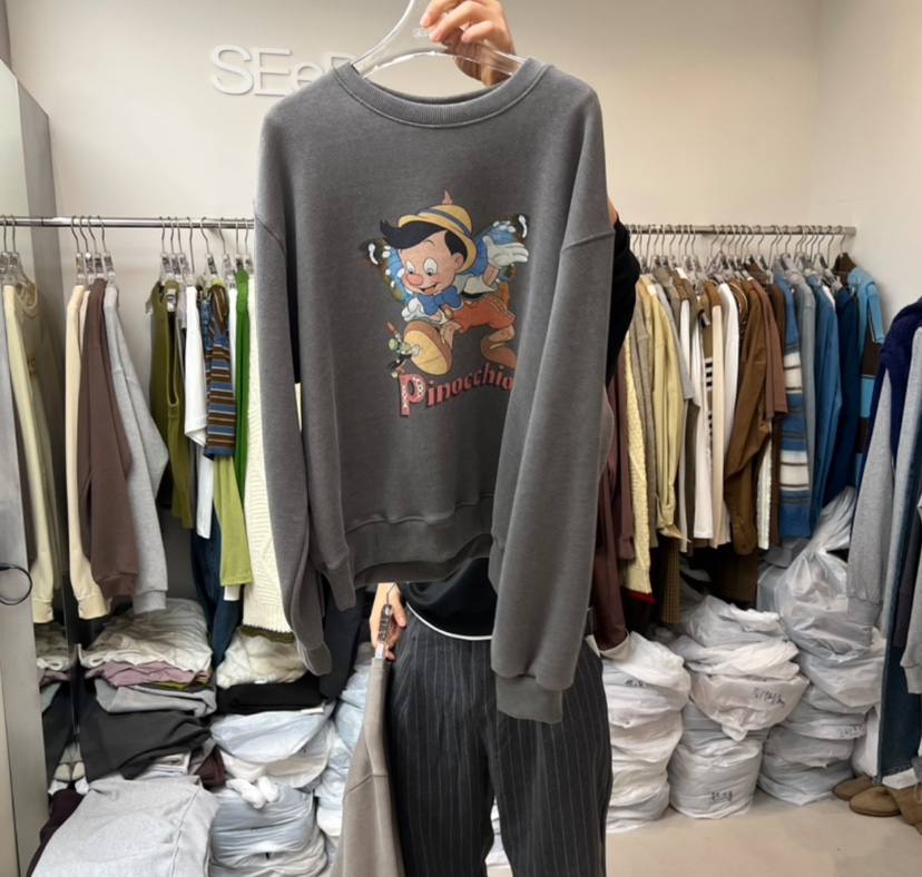 LEESEED-A東大門㊣代購女裝新品熱賣人氣推薦休閑衛衣不加絨SEeD/LEESEED衛衣圖色1