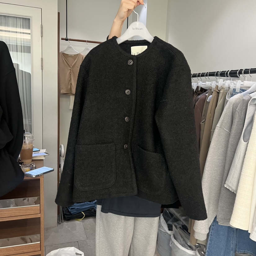 LE AHICON東大門㊣實拍女裝新款休閑真品熱賣職業25秋冬夾克Le Ahicon夾克圖色2