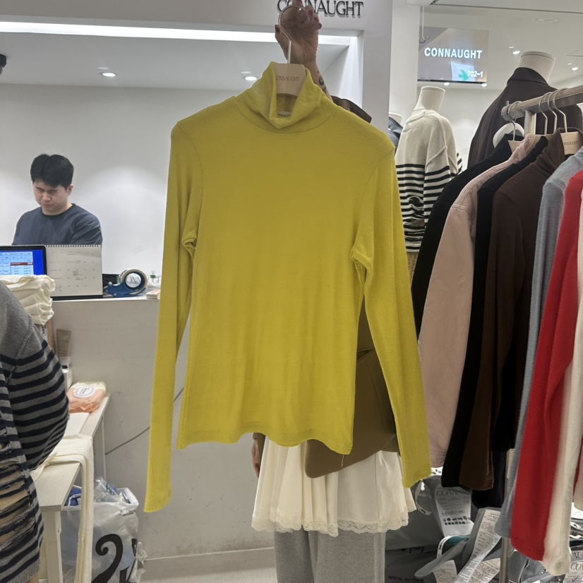 DAILYJUD東大門㊣代購女士新款休閑25秋冬人氣長袖T恤安哥拉CONNAUGHT長袖T恤圖色4