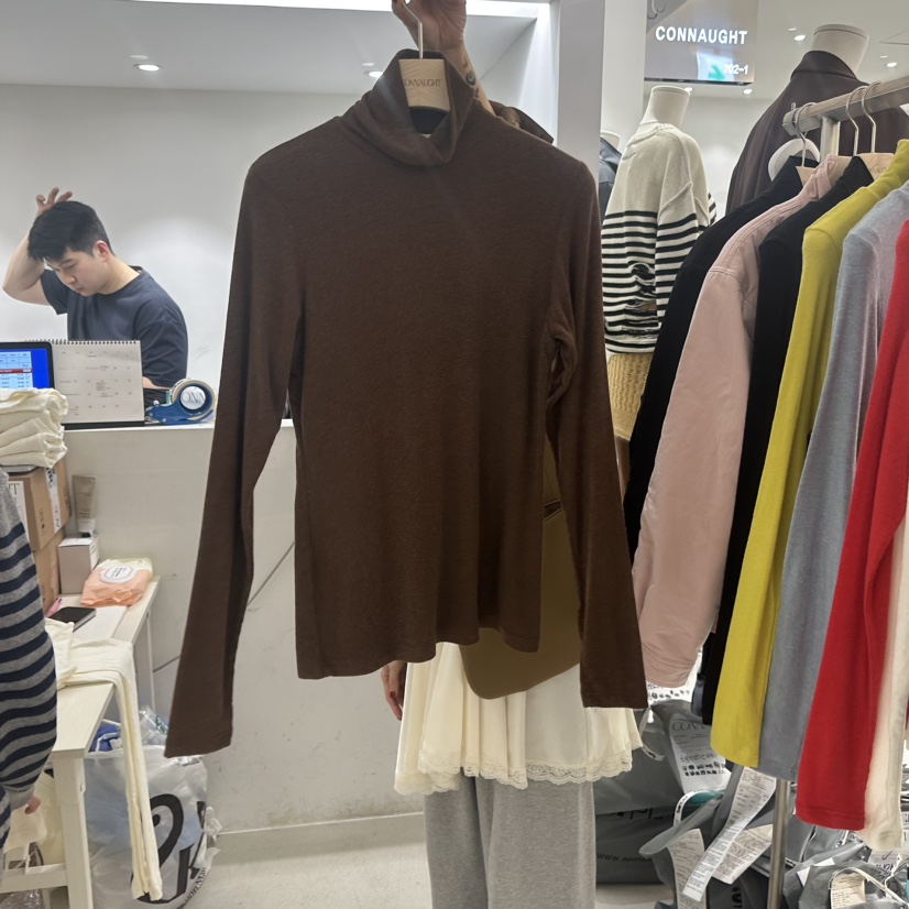 DAILYJUD東大門㊣代購女士新款休閑25秋冬人氣長袖T恤安哥拉CONNAUGHT長袖T恤圖色5