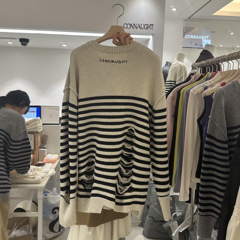 DAILYJUD東大門㊣實拍女裝新品25秋冬推薦休閑時尚人氣毛衣CONNAUGHT毛衣