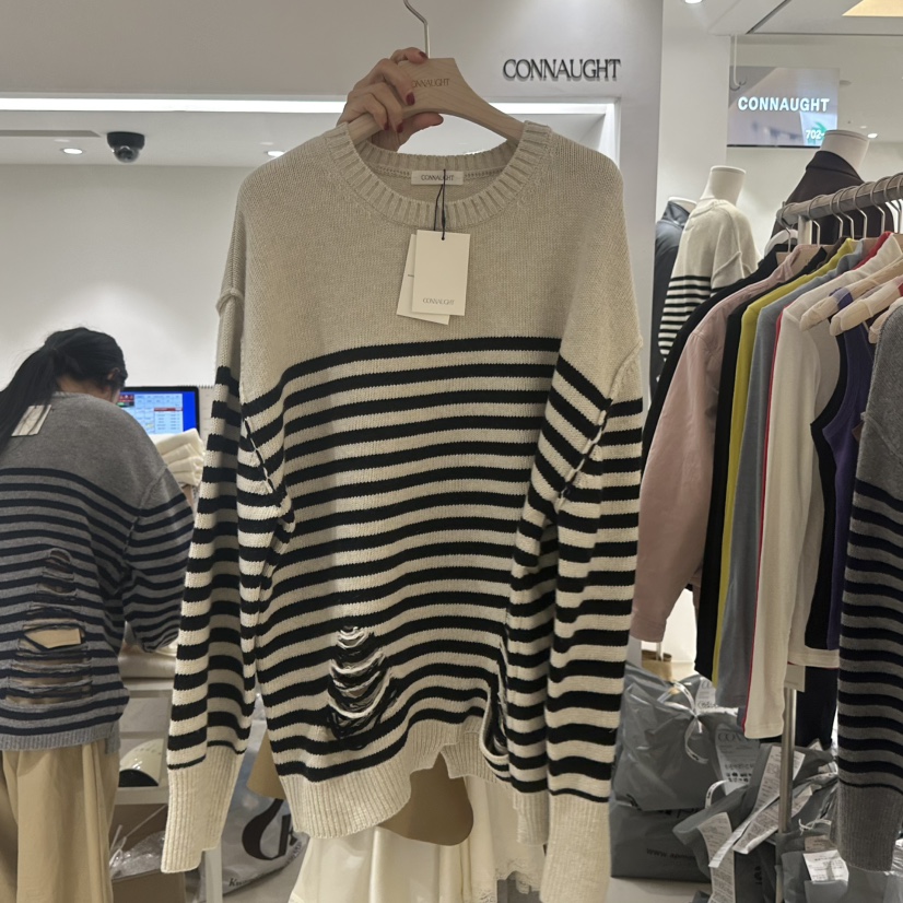 DAILYJUD東大門㊣實拍女裝新品25秋冬推薦休閑時尚人氣毛衣CONNAUGHT毛衣圖色1