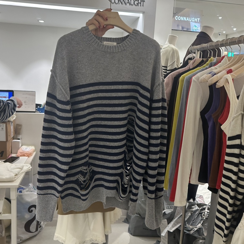 DAILYJUD東大門㊣實拍女裝新品25秋冬推薦休閑時尚人氣毛衣CONNAUGHT毛衣圖色2