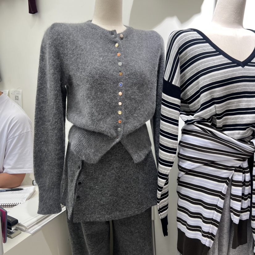 BY BOMI韓國直郵㊣女裝新品熱賣休閑時尚推薦針織衫開衫紐扣BY BOMI針織衫