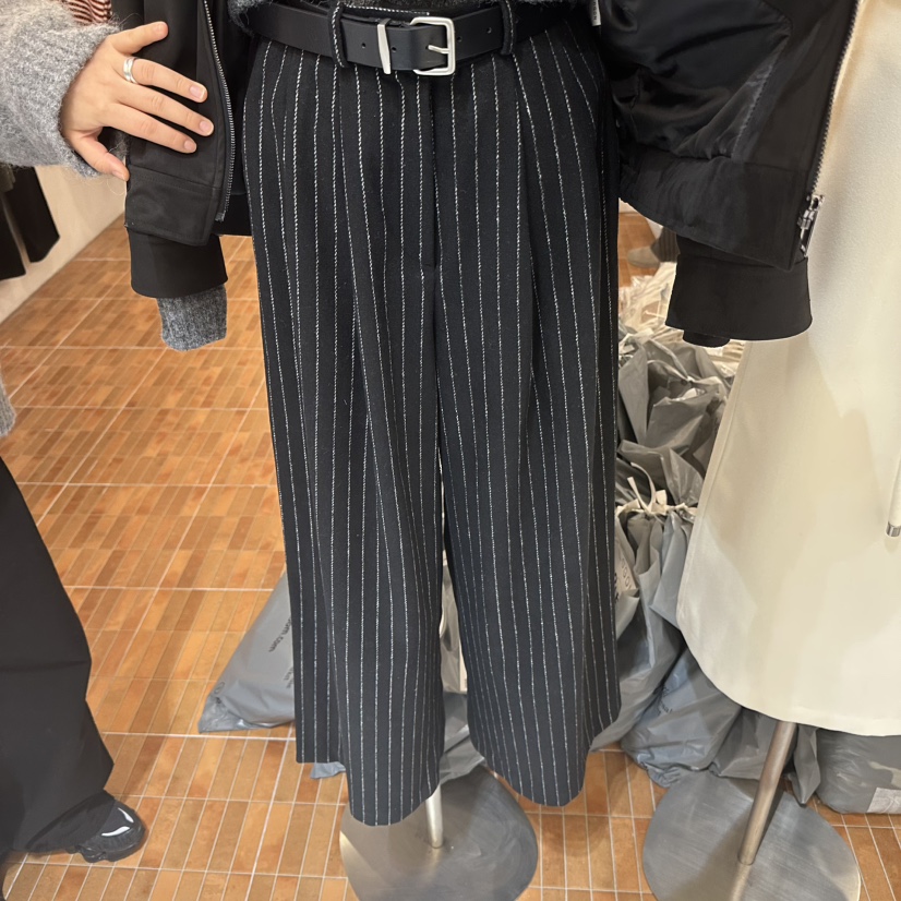 LOGON東大門㊣直郵女裝新品人氣職業真品休閑褲不含腰帶羊毛LOGON休閑褲圖色2