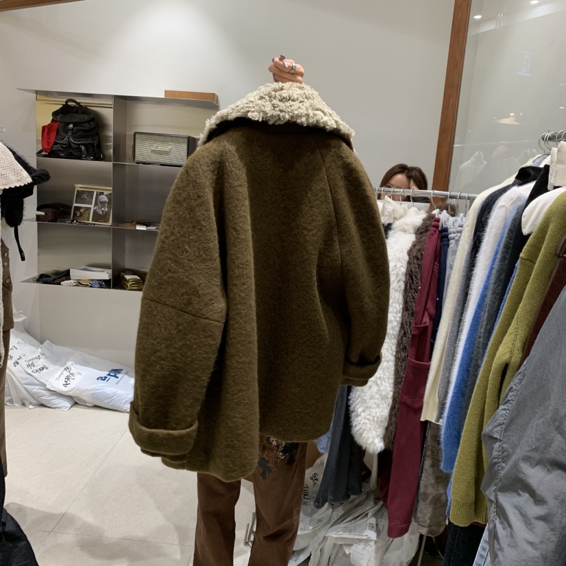 TEMPTING韓國代購㊣女士新品職業時尚熱賣人氣推薦短款大衣TEMPTING短款大衣