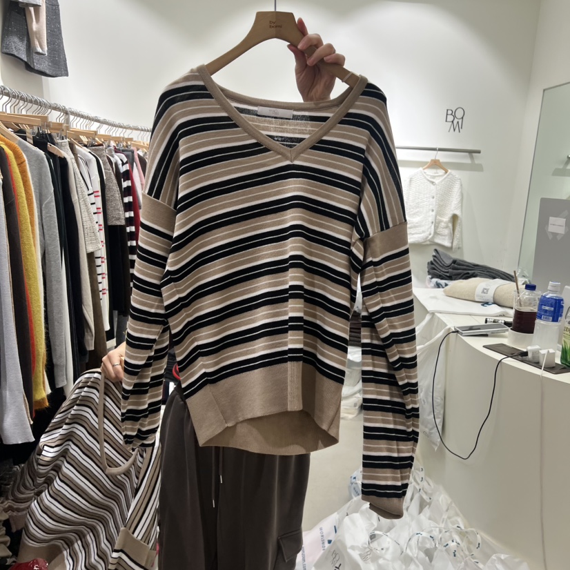 BY BOMI東大門㊣代購女士新款休閑職業推薦時尚熱賣針織衫BY BOMI針織衫圖色2