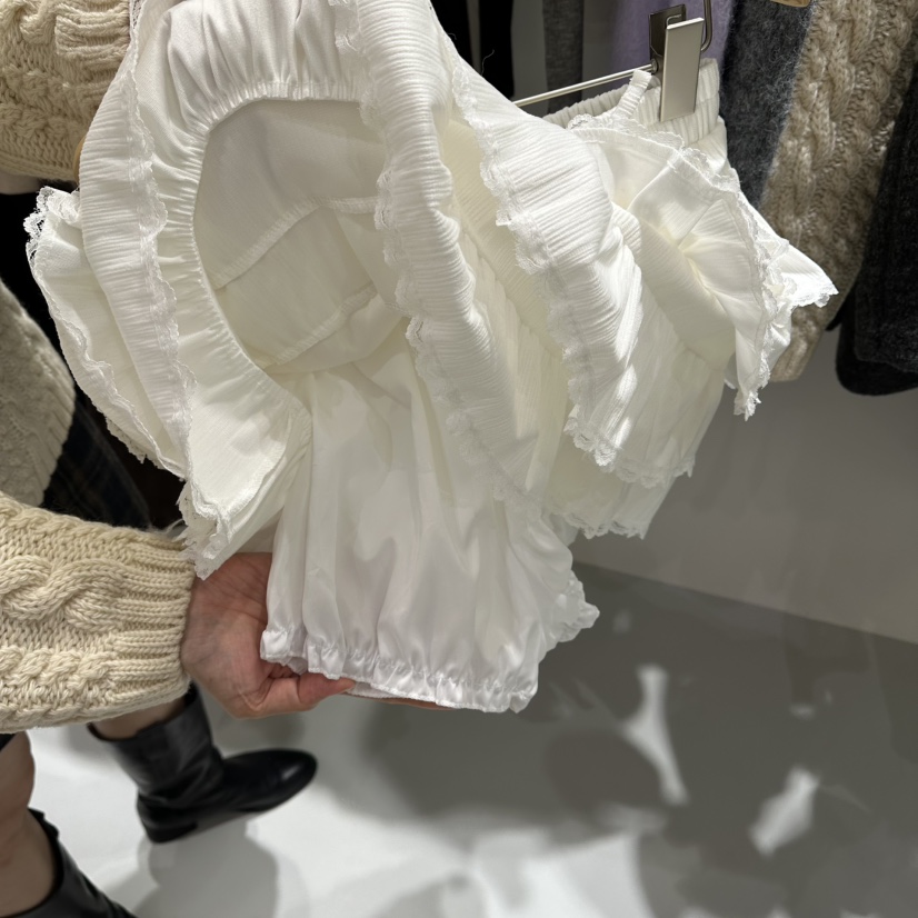 AHOY韓國代購㊣女士新款時尚熱賣人氣推薦休閑25秋冬裙褲天鵝絨AHOY裙褲