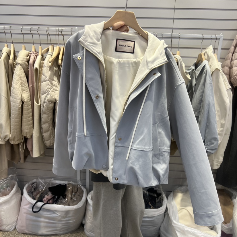 SIMPLE PARK/WMSTORY韓國直郵㊣女裝新款真品熱賣夾克雙層SIMPLE PARK/WMSTORY夾克圖色2