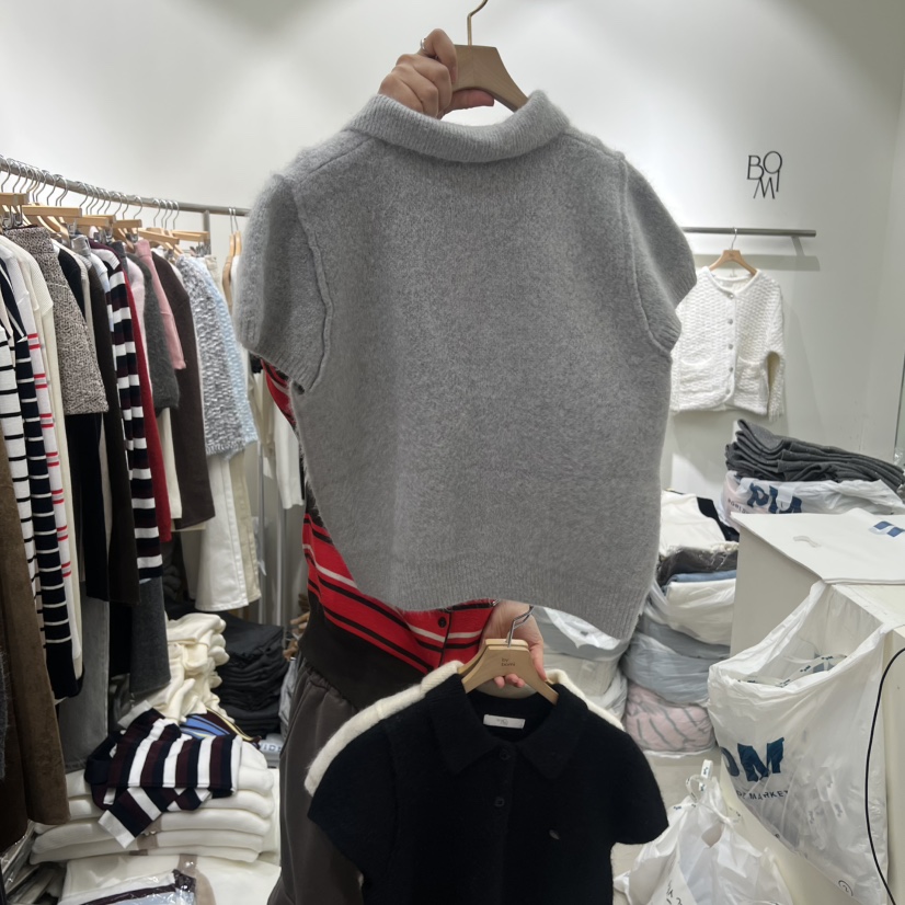 BY BOMI韓國代購㊣女士新款熱賣職業休閑人氣時尚真品針織衫BY BOMI針織衫