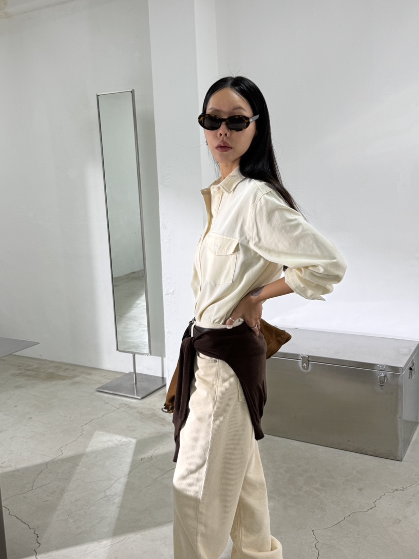 LIMLIMLIM東大門㊣直郵女士新品25秋冬休閑熱賣襯衫蕾絲衫口袋LIM LIM LIM襯衫/蕾絲衫