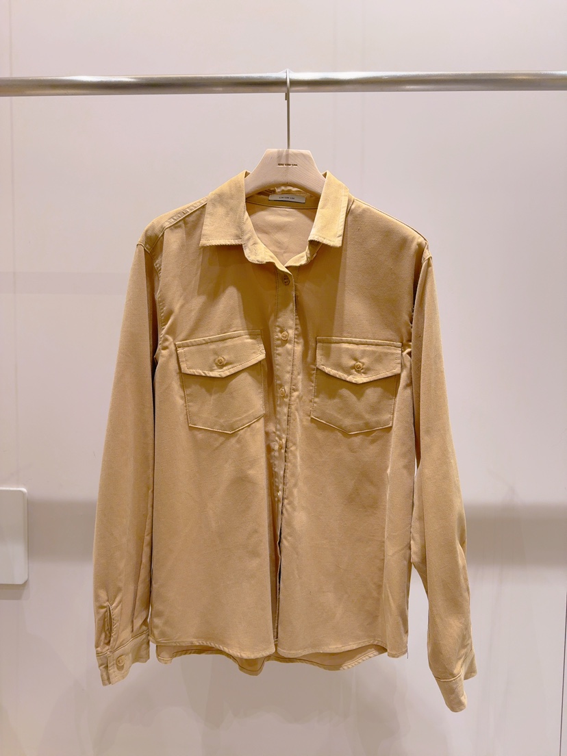 LIMLIMLIM東大門㊣直郵女士新品25秋冬休閑熱賣襯衫蕾絲衫口袋LIM LIM LIM襯衫/蕾絲衫