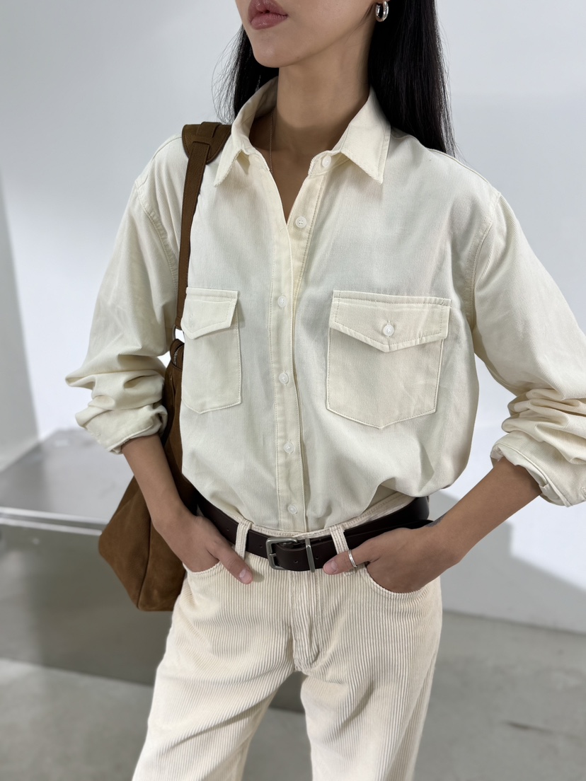 LIMLIMLIM東大門㊣直郵女士新品25秋冬休閑熱賣襯衫蕾絲衫口袋LIM LIM LIM襯衫/蕾絲衫圖色2