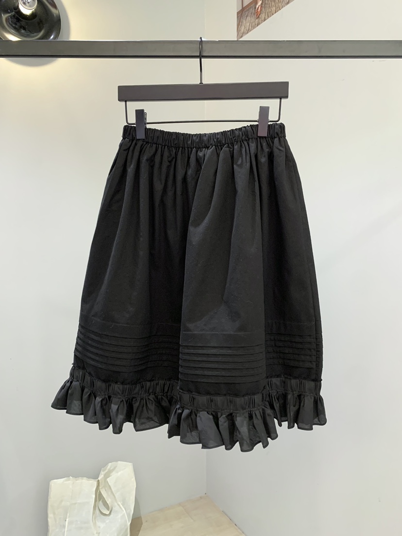 SOFTNESS韓國代購㊣女裝新品休閑推薦人氣半身裙中短裙荷葉邊Softness/Cosmic半身裙/中短裙