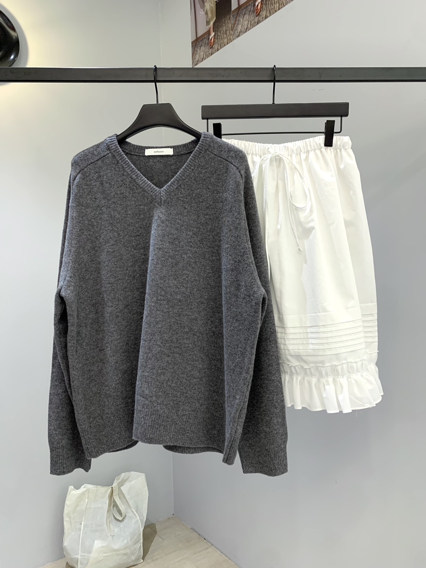 SOFTNESS韓國代購㊣女裝新品休閑推薦人氣半身裙中短裙荷葉邊Softness/Cosmic半身裙/中短裙