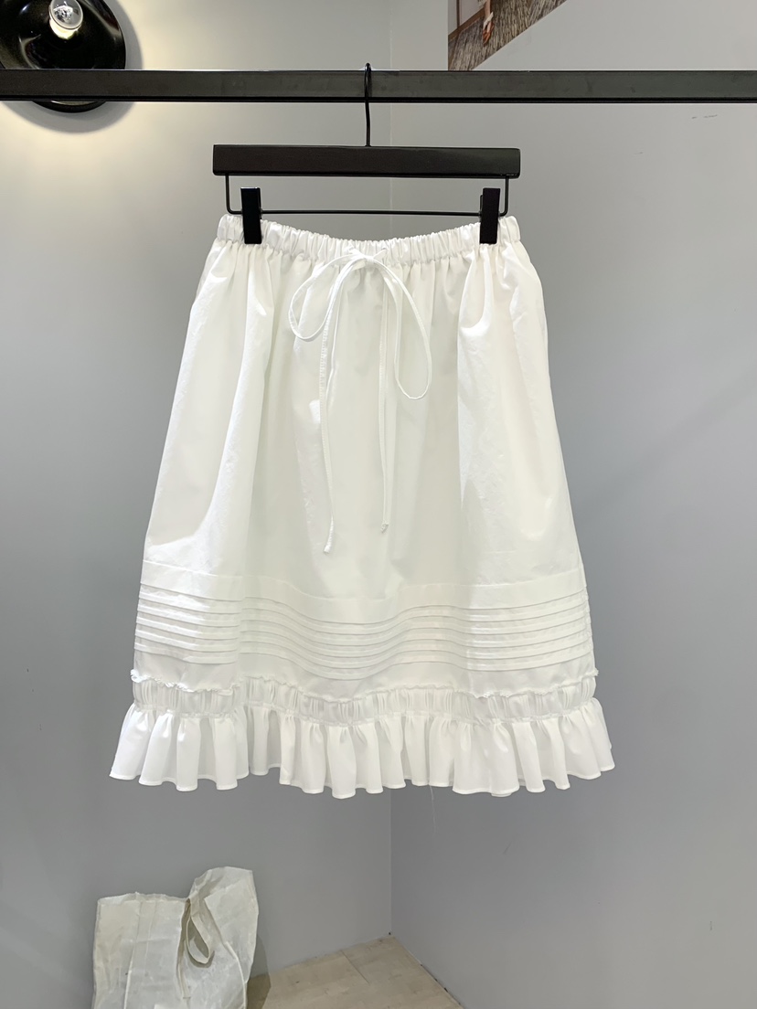 SOFTNESS韓國代購㊣女裝新品休閑推薦人氣半身裙中短裙荷葉邊Softness/Cosmic半身裙/中短裙圖色1