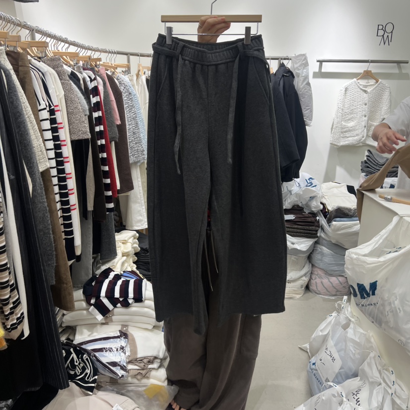 BY BOMI韓國直郵㊣女裝新款25秋冬休閑時尚真品休閑褲加絨BY BOMI休閑褲