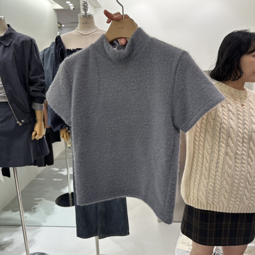 AHOY東大門㊣實拍女士新款熱賣推薦真品人氣25秋冬職業針織衫AHOY針織衫圖色2