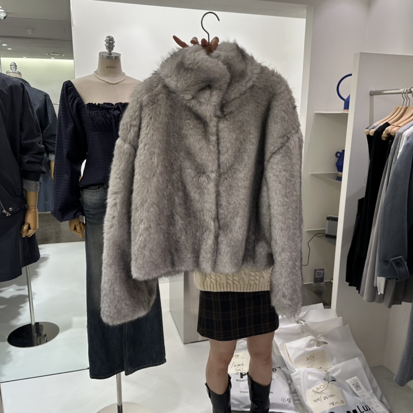 AHOY東大門㊣代購女裝新品人氣推薦熱賣時尚真品職業25秋冬夾克AHOY夾克圖色1