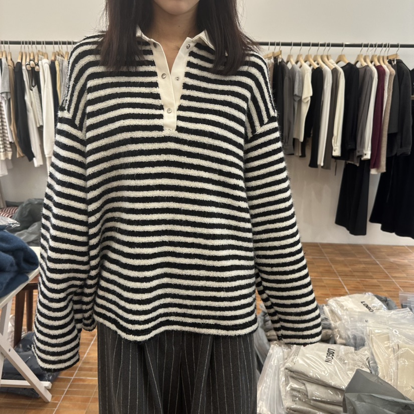 LOGON韓國直郵㊣女裝新款熱賣職業休閑25秋冬時尚推薦針織衫LOGON針織衫圖色3