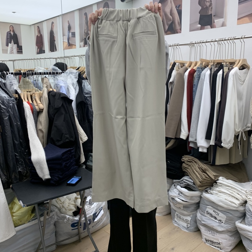 MOI-A東大門㊣實拍女士新品休閑時尚25秋冬職業休閑褲條紋MOI-A休閑褲