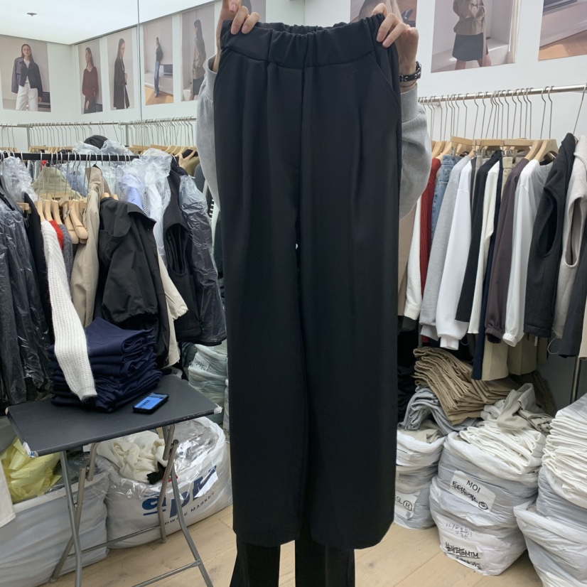 MOI-A東大門㊣實拍女士新品休閑時尚25秋冬職業休閑褲條紋MOI-A休閑褲圖色2