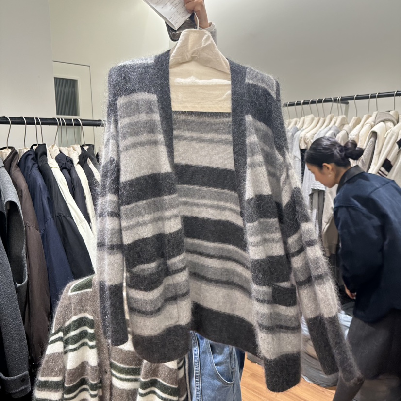 JADEMARKET韓國代購㊣女裝新款人氣25秋冬熱賣休閑毛衣開衫JADE MARKET毛衣