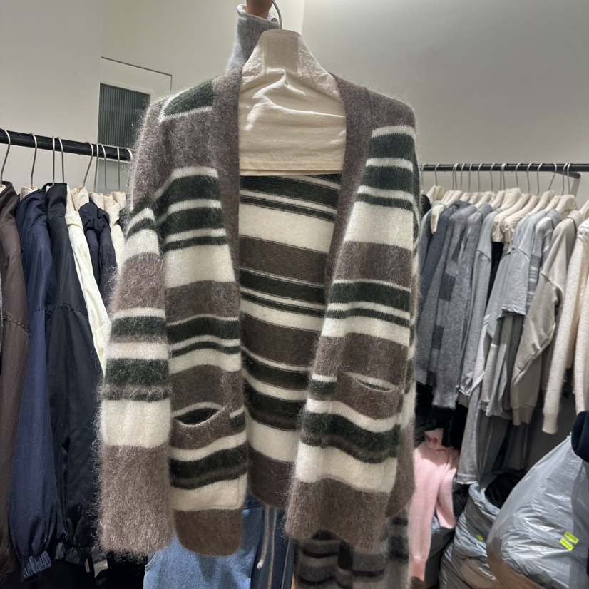 JADEMARKET韓國代購㊣女裝新款人氣25秋冬熱賣休閑毛衣開衫JADE MARKET毛衣圖色2