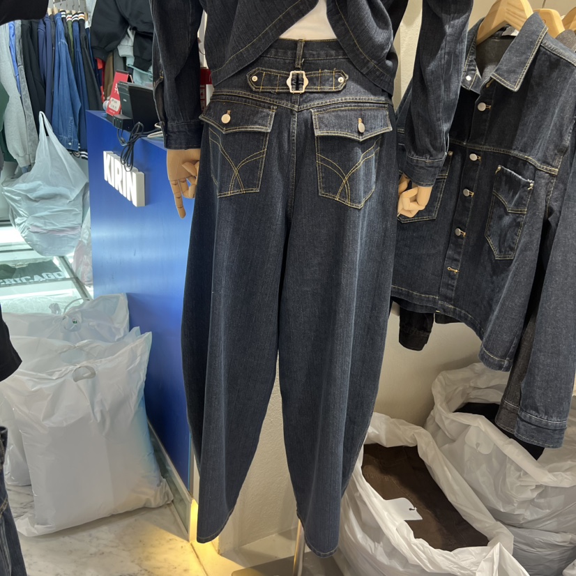 LEAD-A東大門㊣代購女士新款職業熱賣時尚休閑人氣真品牛仔褲LEAD-A牛仔褲