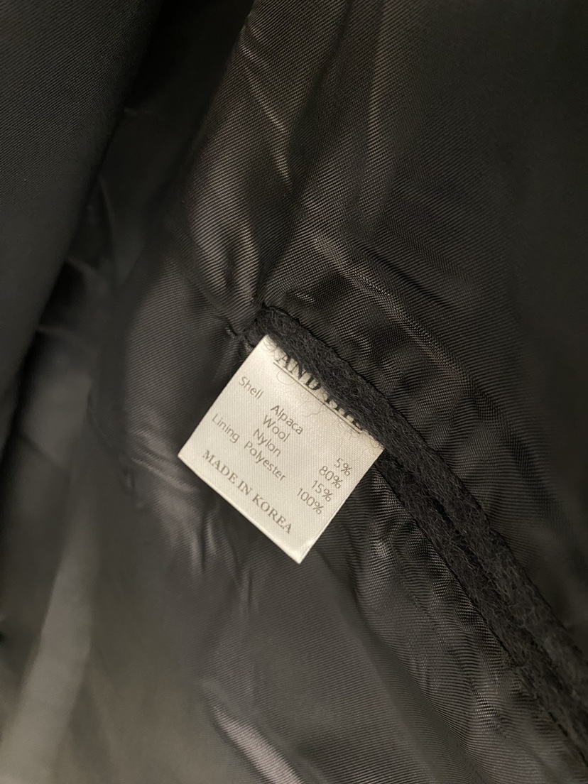 AND THE東大門㊣代購女裝新款人氣休閑中長款大衣含腰帶超長AND THE中長款大衣